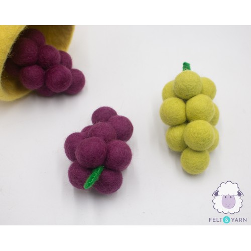 Wool Felt Grapes