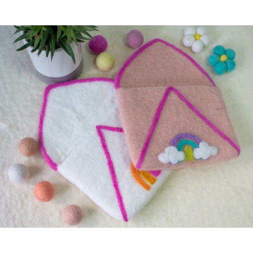 12cm Holiday Pretty Felt Envelopes