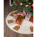 Felt Gingerbread Design Tree Skirt