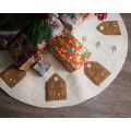 Felt Gingerbread Design Tree Skirt