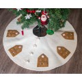Felt Gingerbread Design Tree Skirt