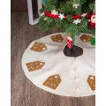 Felt Gingerbread Design Tree Skirt