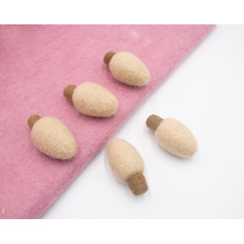 Wool Felt Christmas Lightbulb