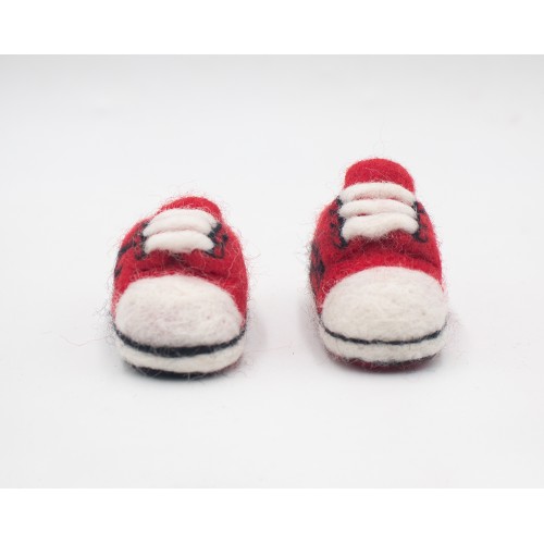 8cm Felt Miniature Baby Shoe