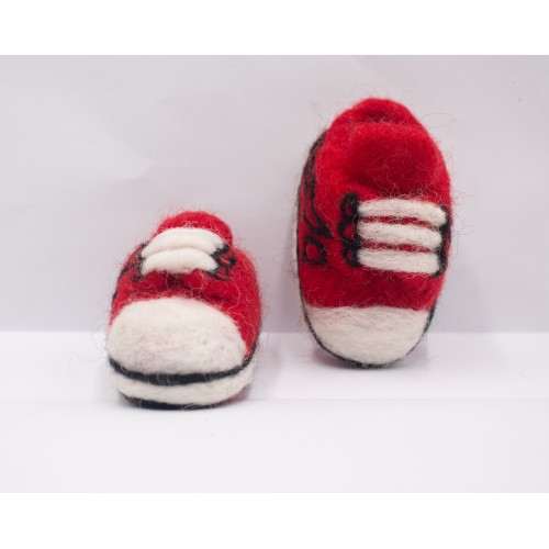 8cm Felt Miniature Baby Shoe