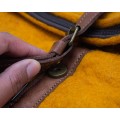 Handmade Wool Felt Backpack with Leather Strap