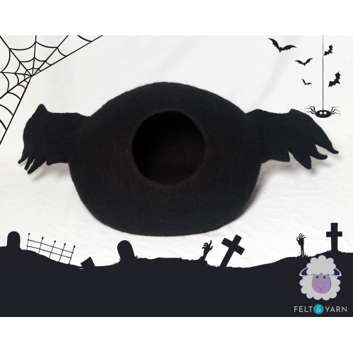 Felt bat cat cave