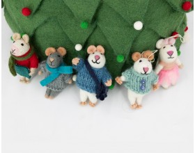 Felt Christmas Mouse