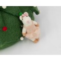 10cm Felt Mice Christmas Tree Ornaments