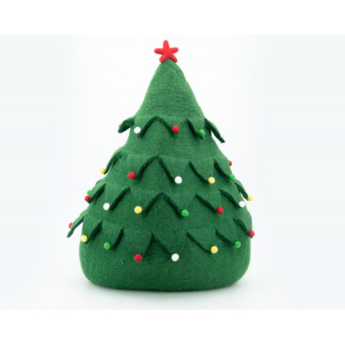 Christmas Tree Felt Cat House