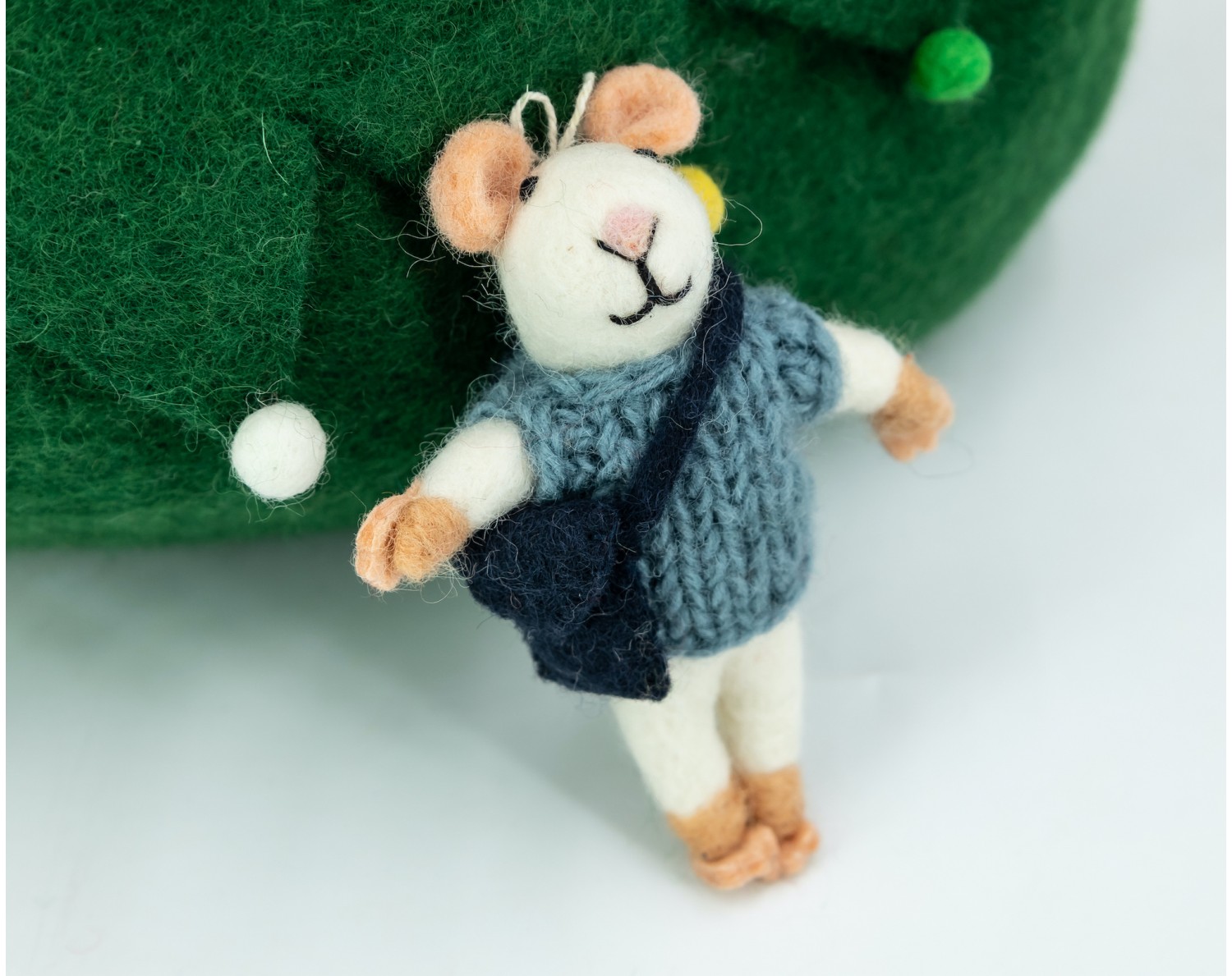 Felt Mice Ornament - Knitting Mouse Ornament– Andnest