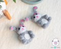 Needle Felted Stuffed Easter Bunny