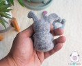 Needle Felted Stuffed Easter Bunny