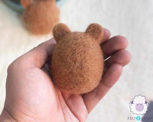 6cm Wool Felt Bear
