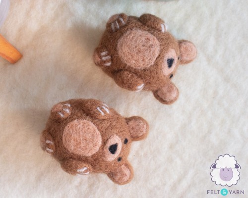 6cm Wool Felt Bear