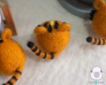 6cm Needle Felt Tiger