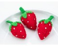 4cm Stitched Felt Strawberry
