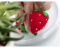 4cm Stitched Felt Strawberry