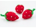 4cm Stitched Felt Strawberry