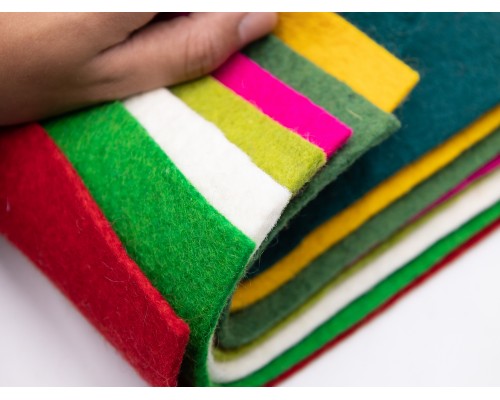 9x12 inch Christmas Theme Felt Sheets