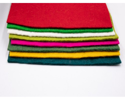 9x12 inch Christmas Theme Felt Sheets