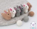 6cm Felt Bunny