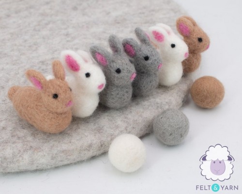 6cm Felt Bunny