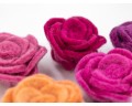 5.5cm Felt Valentines Roses