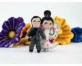 10cm Stitched Felt Valentines Couple