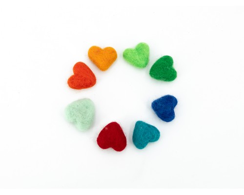 2-3cm Mini Felt Heart
