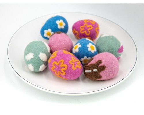 Embroidery Design Needle Felted Easter Eggs