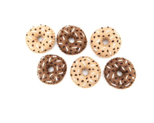 6cm Stitched Felt Donut