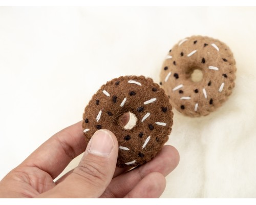 6cm Stitched Felt Donut