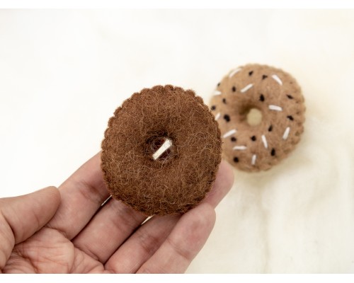 6cm Stitched Felt Donut
