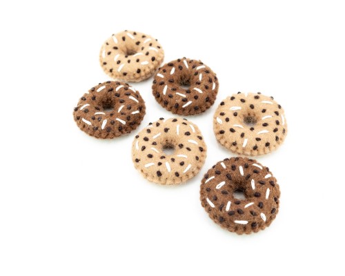 6cm Stitched Felt Donut