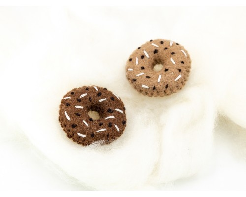 6cm Stitched Felt Donut