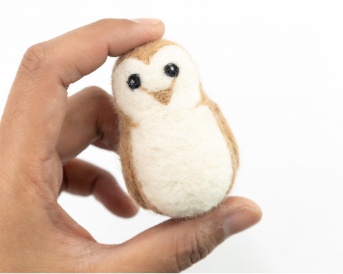 8cm Cute Needle Felted Owl