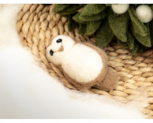 8cm Cute Needle Felted Owl