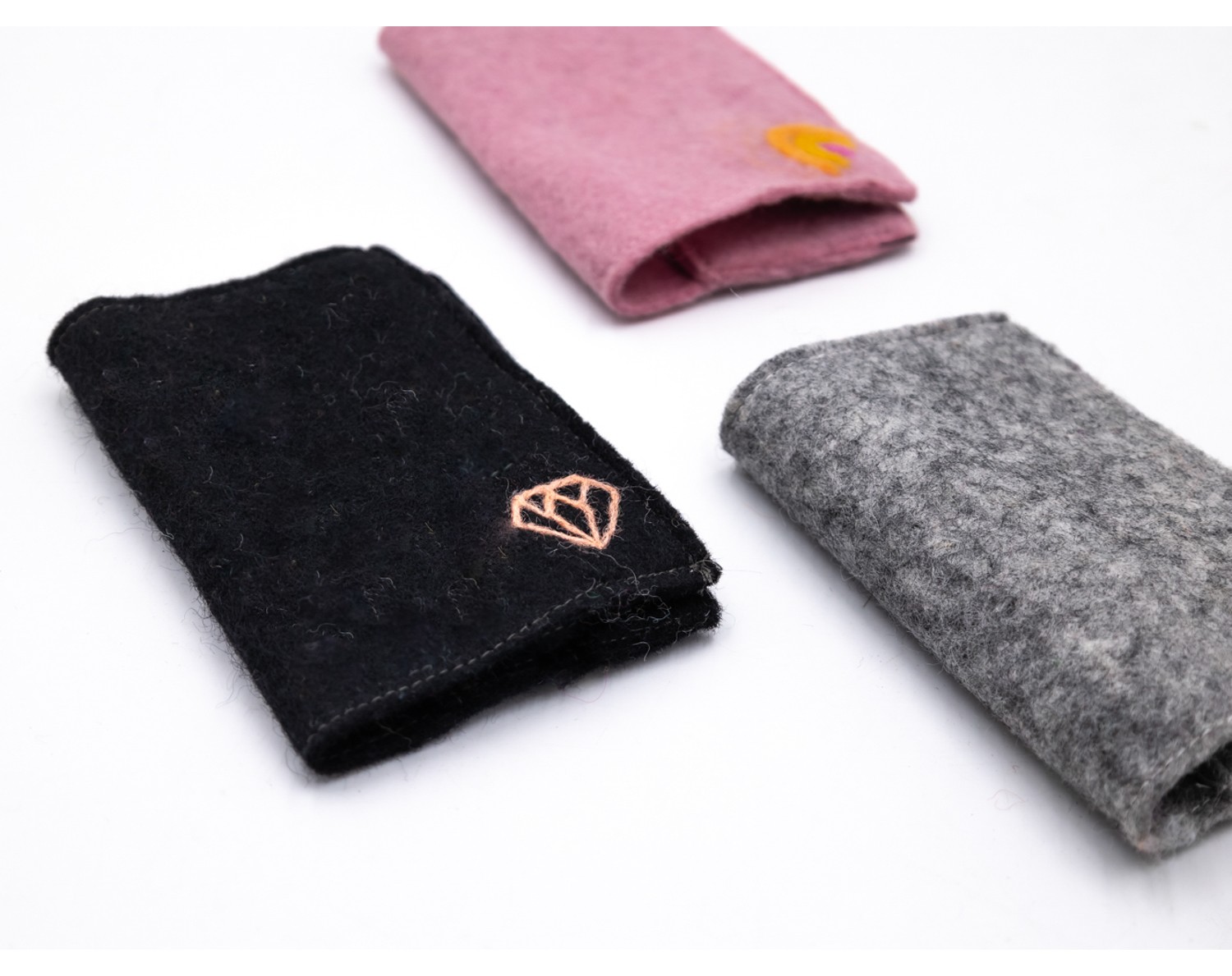 Handmade Wool Felt Passport Cover Felt and Yarn