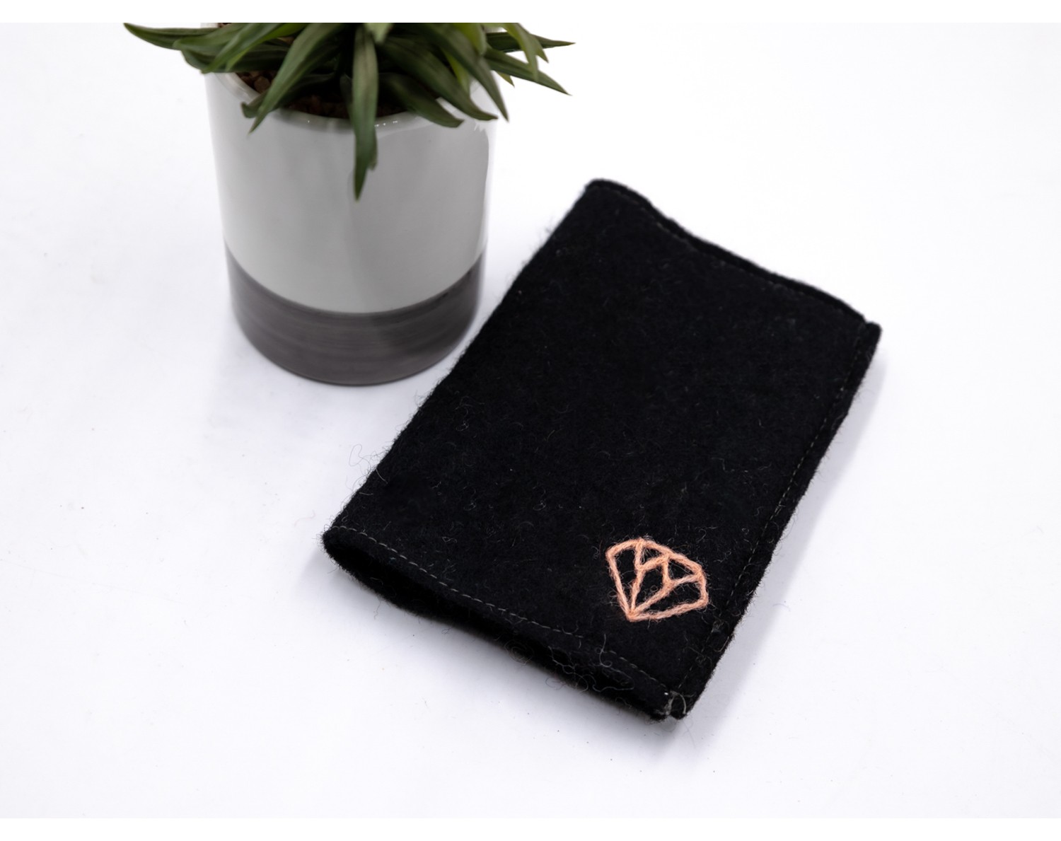 Handmade Wool Felt Passport Cover Felt and Yarn