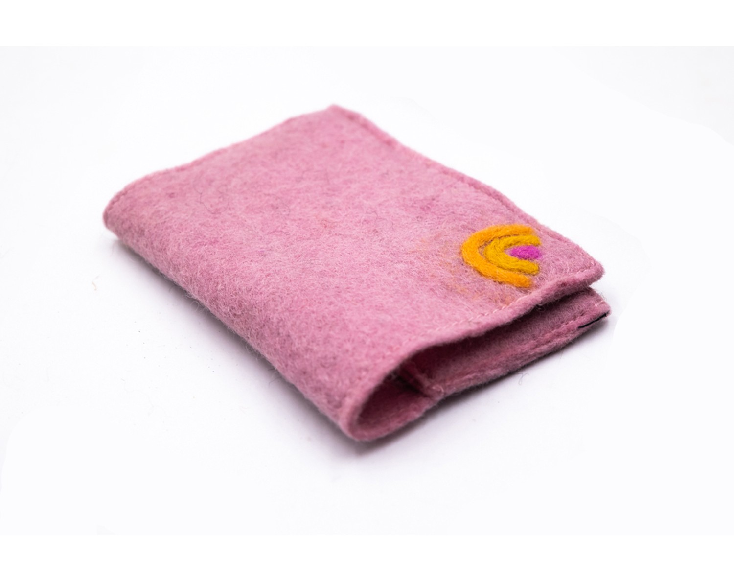 Handmade Wool Felt Passport Cover Felt and Yarn