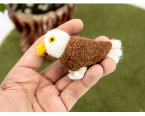 7cm Needle Felted Eagle
