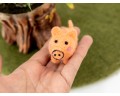 5cm Needle Felted Pig