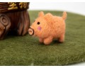 5cm Needle Felted Pig