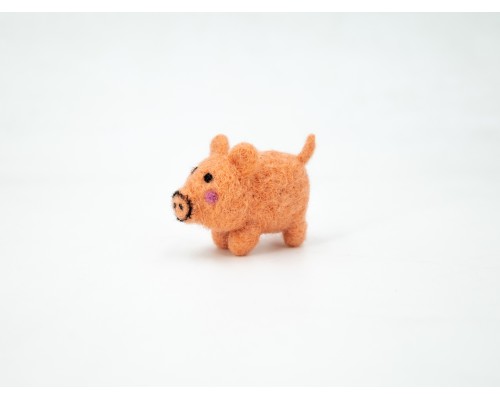 5cm Needle Felted Pig