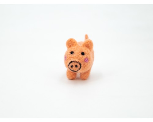 5cm Needle Felted Pig