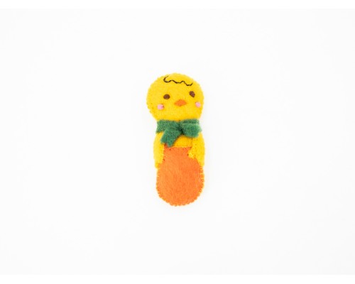 Stitched Felt Chick in Egg