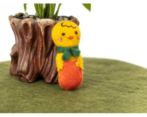 Stitched Felt Chick in Egg