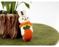 Stitched Felt Bunny in Carrot