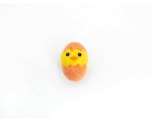 Needle Felted Chick in Egg